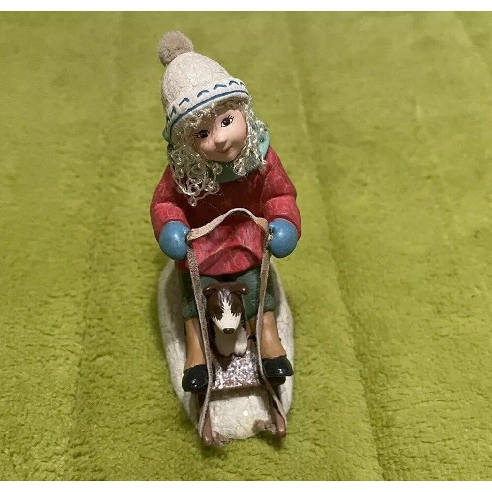 xHallmark Keepsake Christmas Ornament Oh, What Fun Boy Sledding Holiday Gift Box